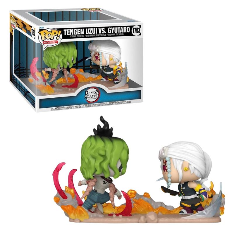 Funko pop! moment demon slayer - tengen uzui vs gyutaru