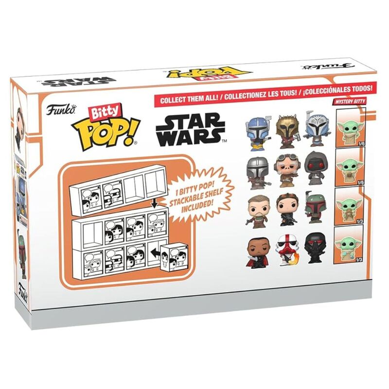 Funko bitty pop! star wars: the mandalorian ? mandaloriano pesado, la herrera, bo-katan kryze y ?