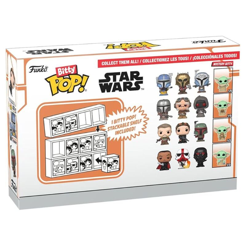 Funko bitty pop! star wars: the mandalorian ? cobb vanth, fennec shand, boba fett y ?