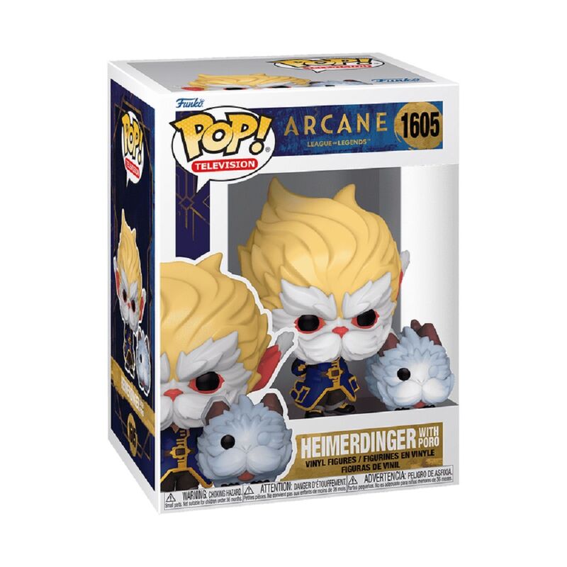 Funko pop! arcane  heimerdinger con poro