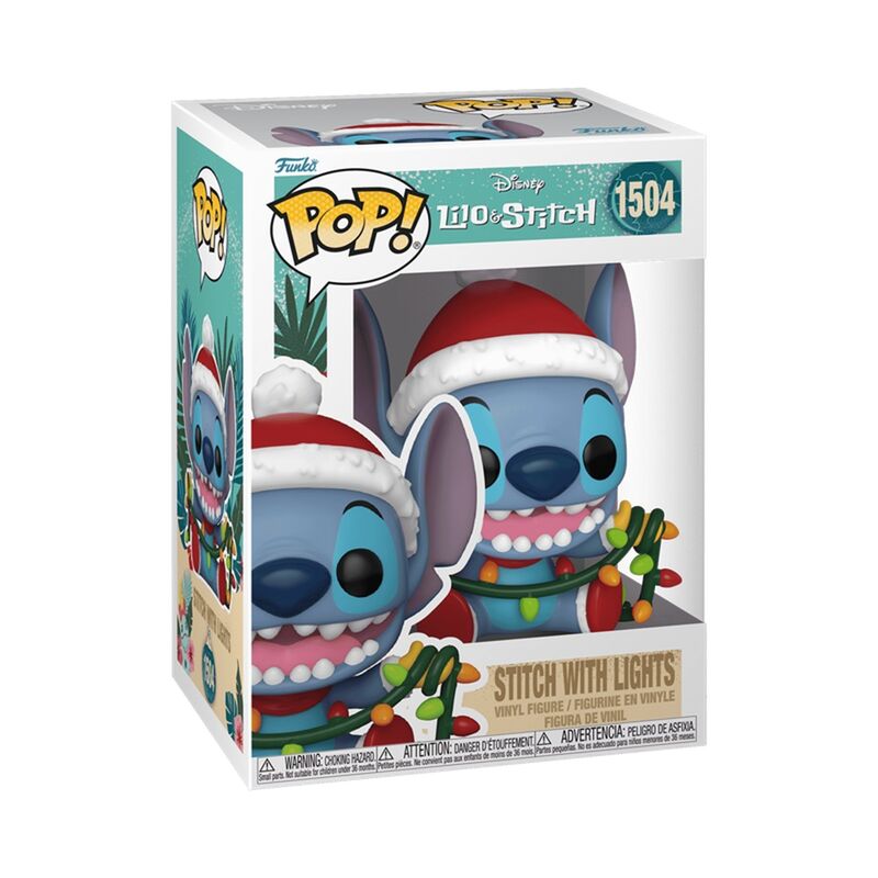 Funko pop! lilo y stitch  stitch con luces navideas