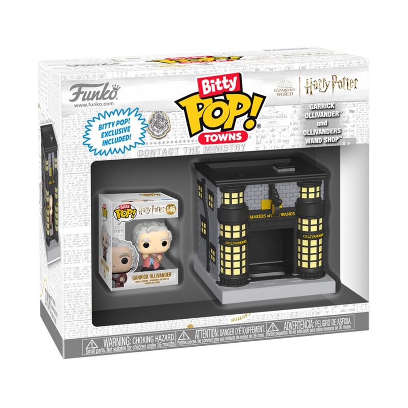 Funko bitty pop! town harry potter - garrick ollivander con ollivanders