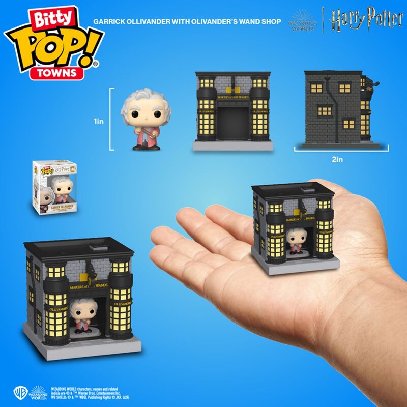 Funko bitty pop! town harry potter - garrick ollivander con ollivanders
