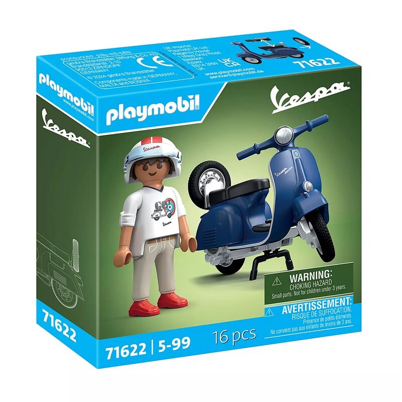 Playmobil vespa - 1969 vespa 150 sprint veloce, azul