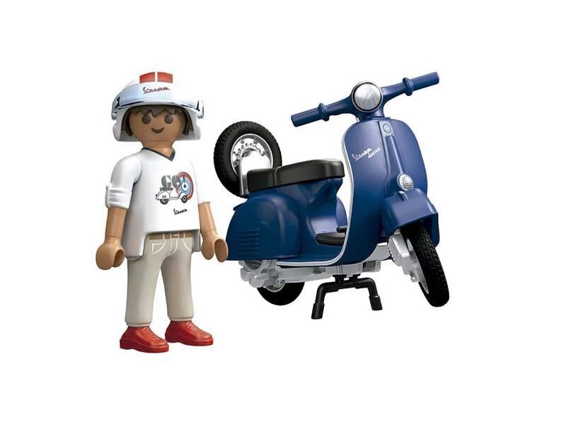 Playmobil vespa - 1969 vespa 150 sprint veloce, azul