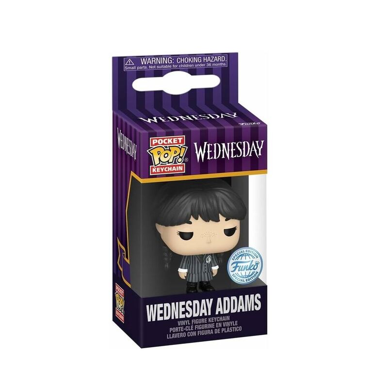 Funko pocket pop! llavero: miércoles - miércoles addams