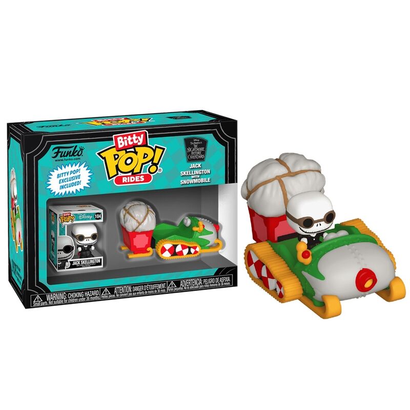 Funko bitty pop! rides: pesadilla antes de navidad - jack skellington con trineo