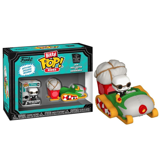 Funko bitty pop! rides: pesadilla antes de navidad - jack skellington con trineo Hover Image