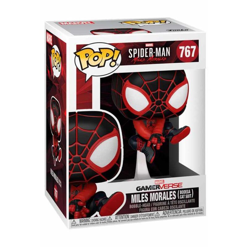 Funko pop! spiderman - miles morales (traje gato bodega)