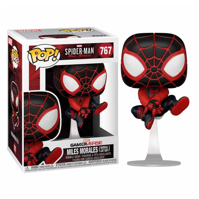 Funko pop! spiderman - miles morales (traje gato bodega) Hover Image