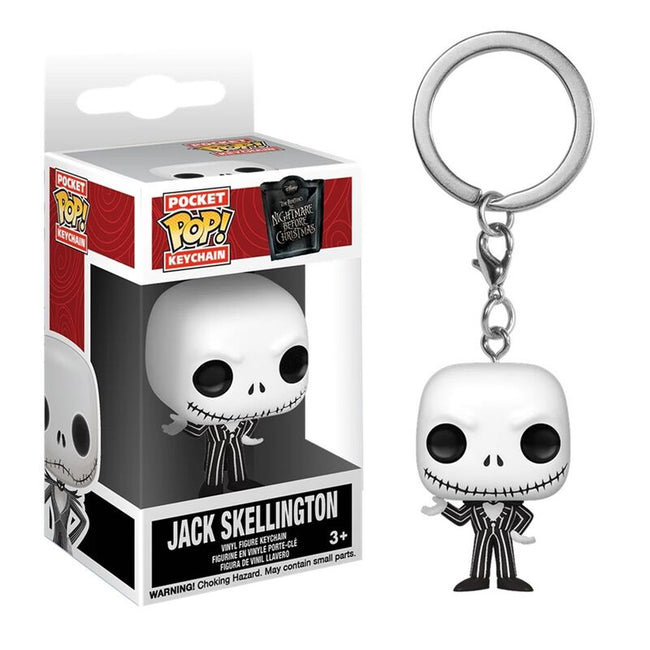 Funko pocket pop! llavero: pesadilla antes de navidad - jack skellington Hover Image
