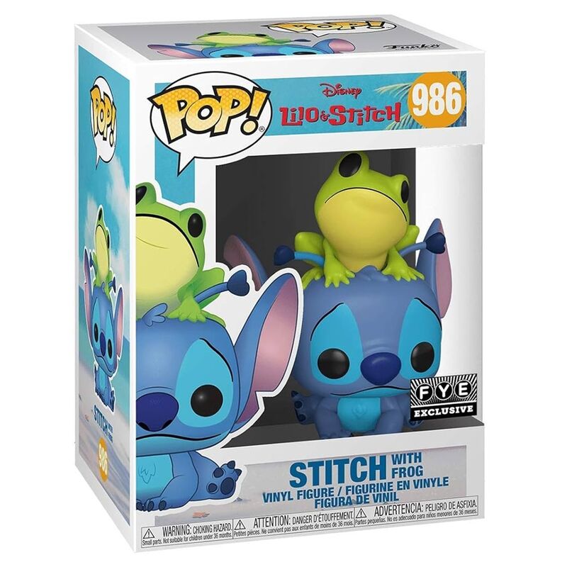 Funko pop! lilo y stitch  stitch con rana (exclusivo)