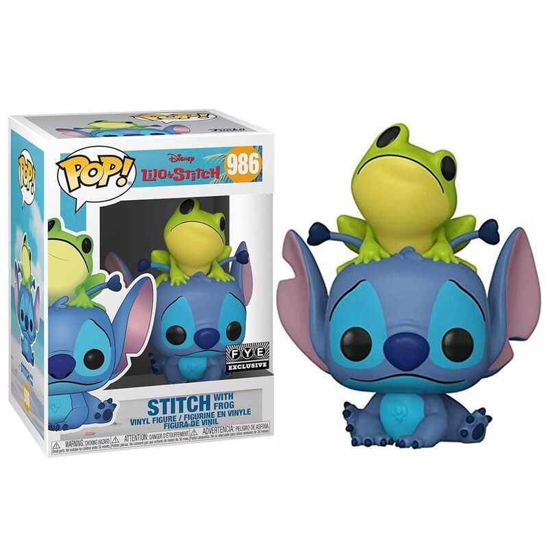 Funko pop! lilo y stitch  stitch con rana (exclusivo)