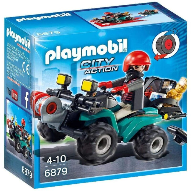 Playmobil - ladrón con quad y botín Hover Image