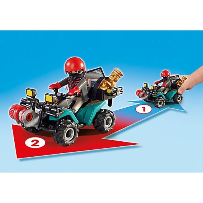 Playmobil - ladrón con quad y botín