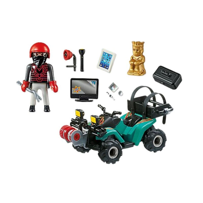 Playmobil - ladrón con quad y botín Main Image