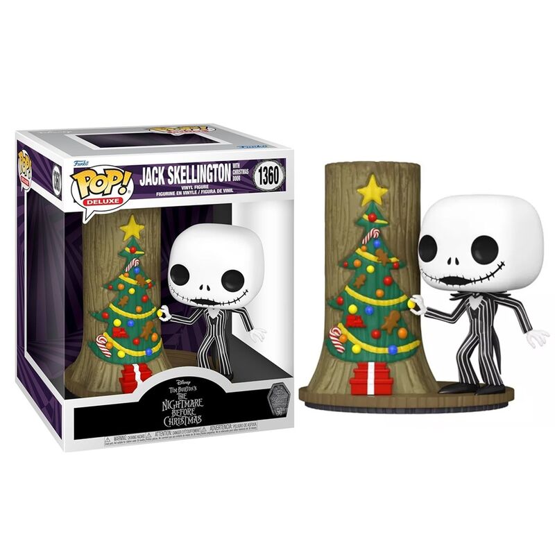 Funko pop! deluxe: pesadilla antes de navidad - jack con puerta de navidad