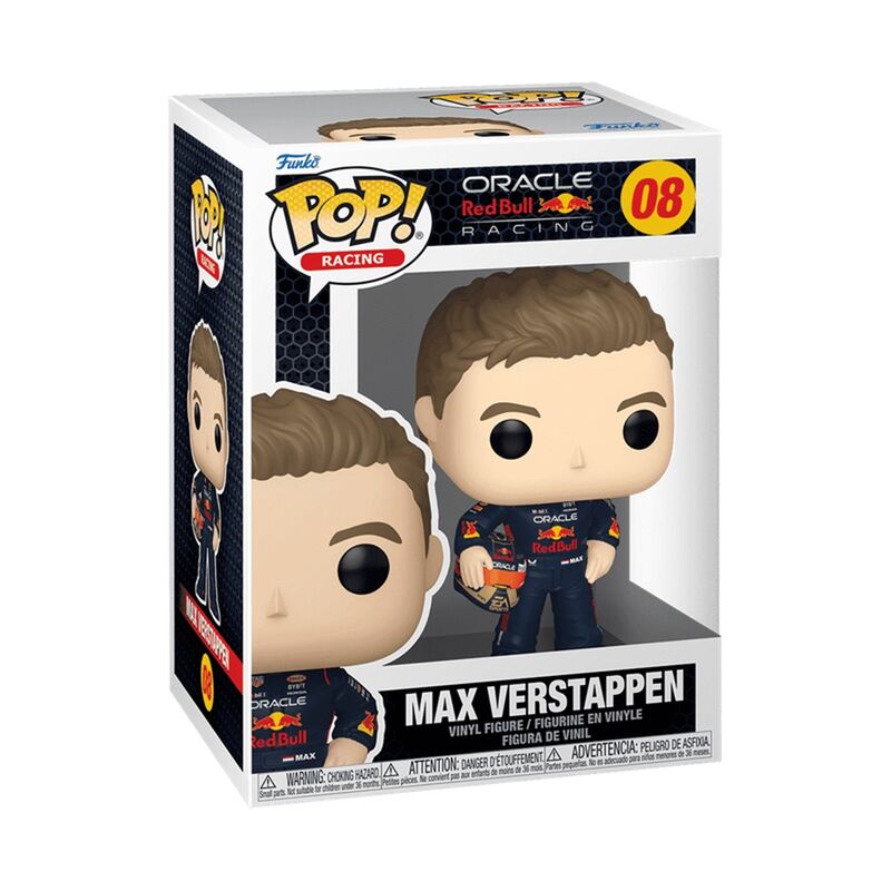 Funko pop! formula 1: oracle red bull racing - max verstappen con casco