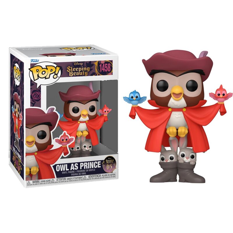 Funko pop! disney: la bella durmiente - búho disfrazado de príncipe
