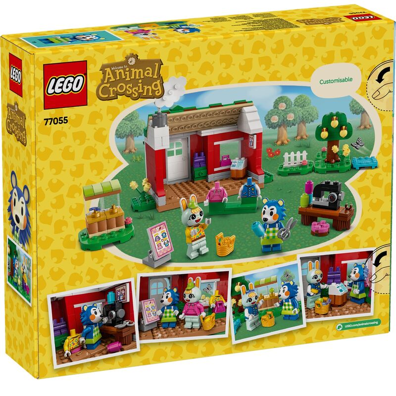 Lego animal crossing - tienda de ropa de las hermanas manitas