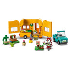 Lego animal crossing - caravana de gandulio y tienda de jardinería