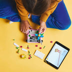 Lego creator - máquina de escribir con flores