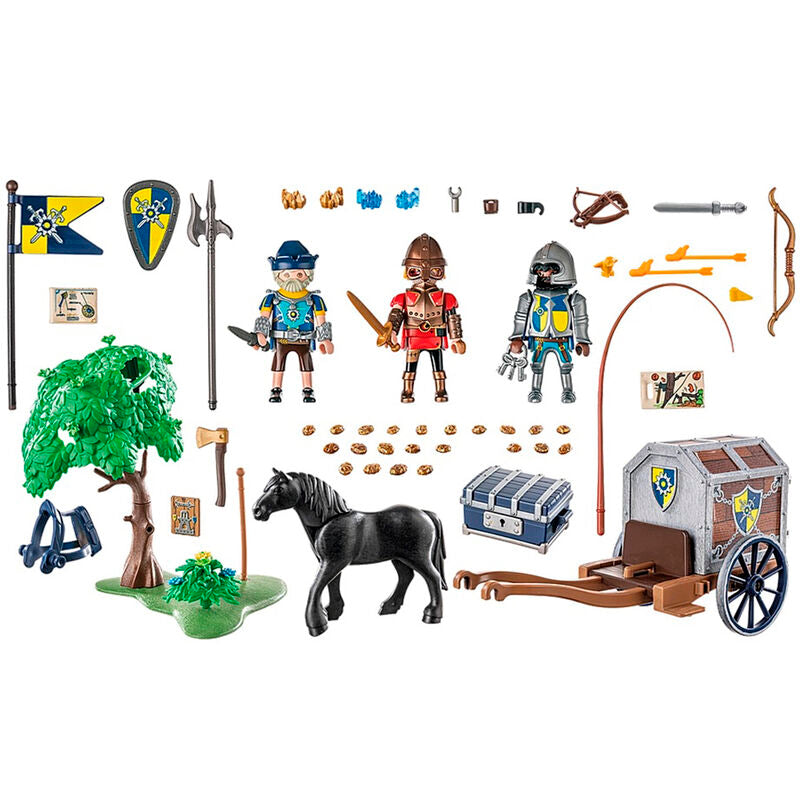 Playmobil novelmore - convoy de novelmore con bandido