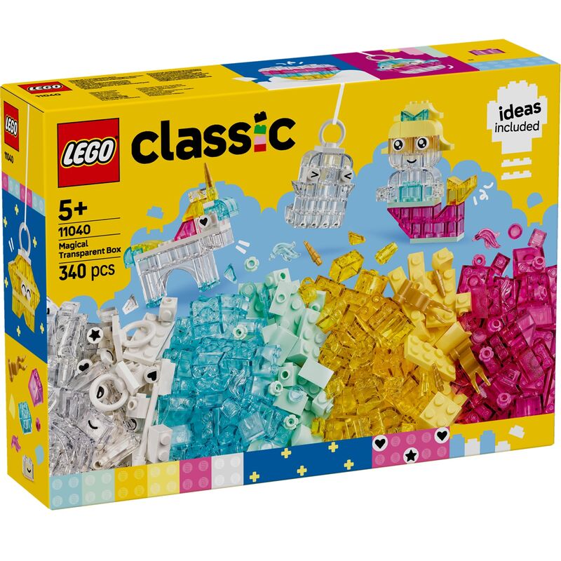 Lego classic - caja de magia transparente