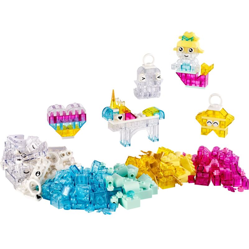 Lego classic - caja de magia transparente