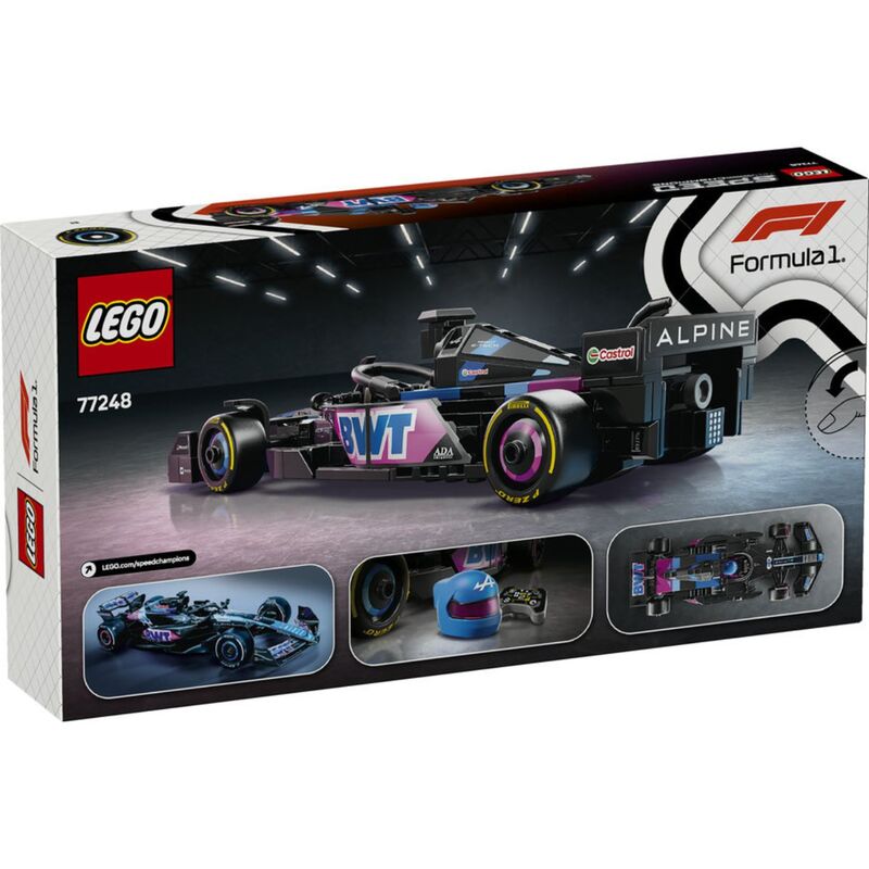 Lego speed champions - coche de carreras bwt alpine f1 team a524
