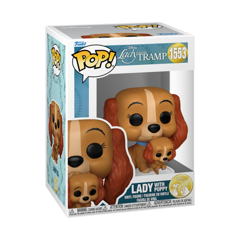 Funko pop disney: la dama y el vegabundo - dama con cachorro