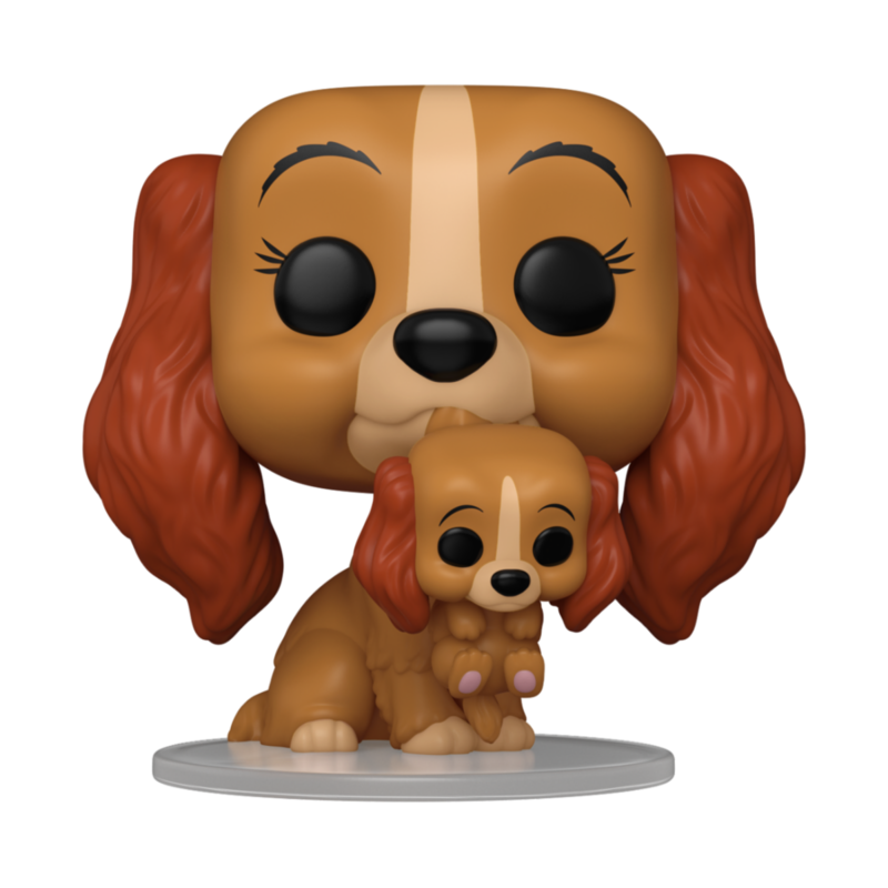 Funko pop disney: la dama y el vegabundo - dama con cachorro
