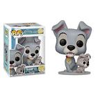 Funko pop disney: la dama y el vagabundo - vagabundo con cachorro