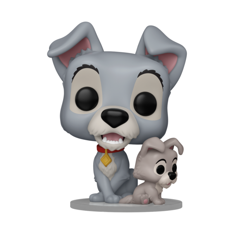Funko pop disney: la dama y el vagabundo - vagabundo con cachorro