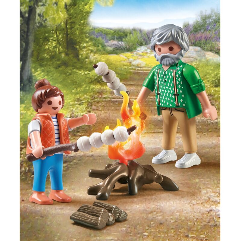 Playmobil - hoguera con malvaviscos