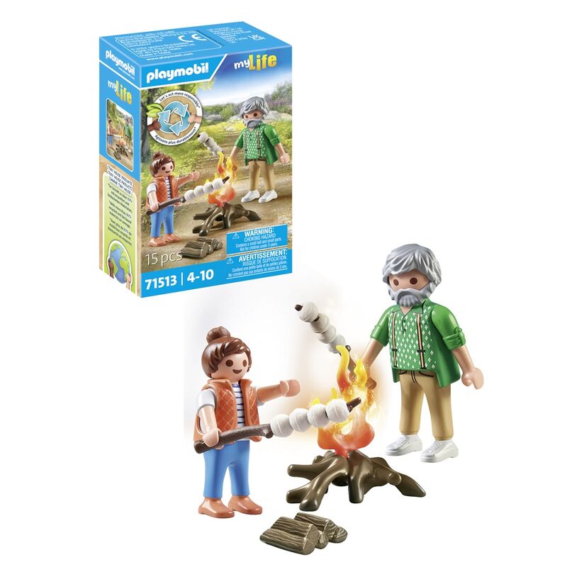 Playmobil - hoguera con malvaviscos