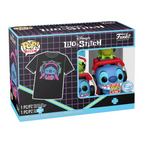 Funko pop! tees: lilo & stitch - stitch gamer con rana + camiseta talla m