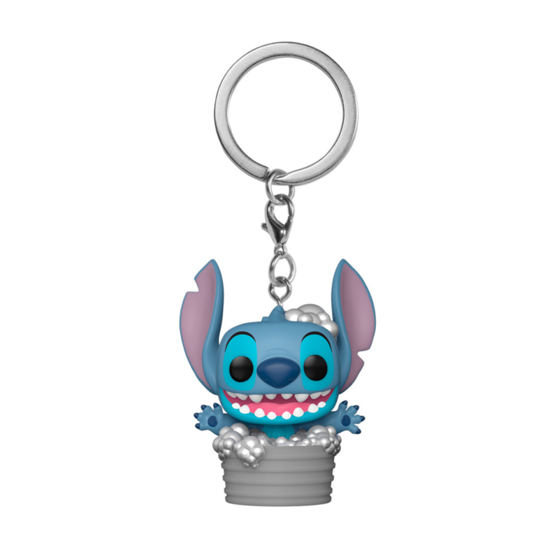 Funko pocket pop! keychain: lilo & stitch - stitch en la baera exclusivo