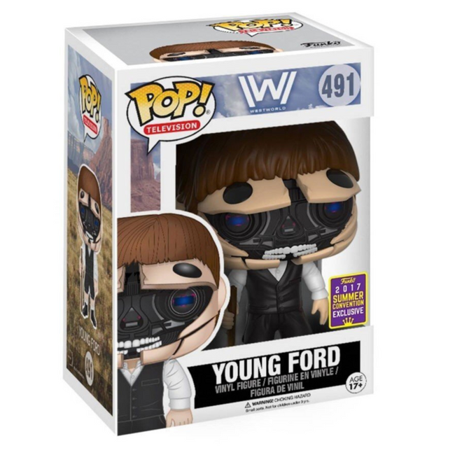 Funko pop! westworld - robotic young ford (open face) - exclusivo sdcc 2017 Main Image