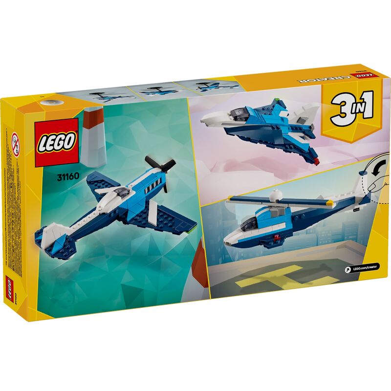 Lego creator 3 en 1 - avión de carreras