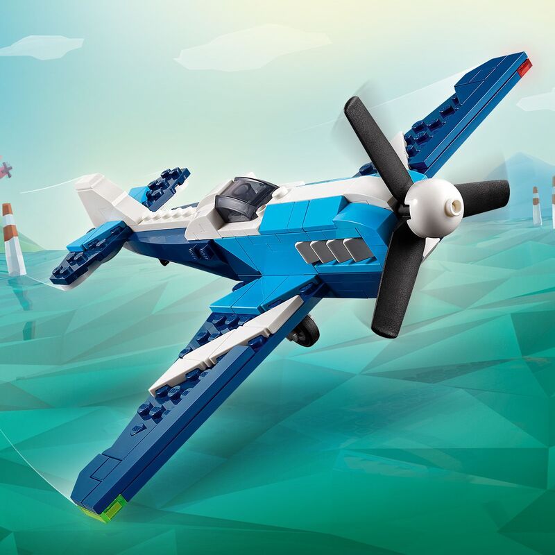 Lego creator 3 en 1 - avión de carreras