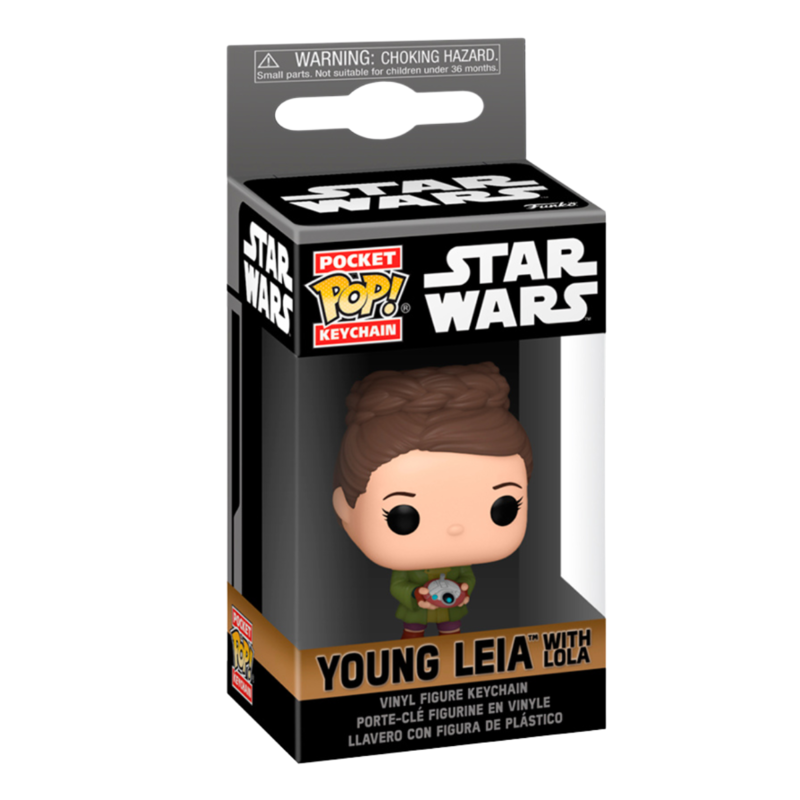 Funko pocket pop! llavero: obi-wan kenobi - leia joven con lola