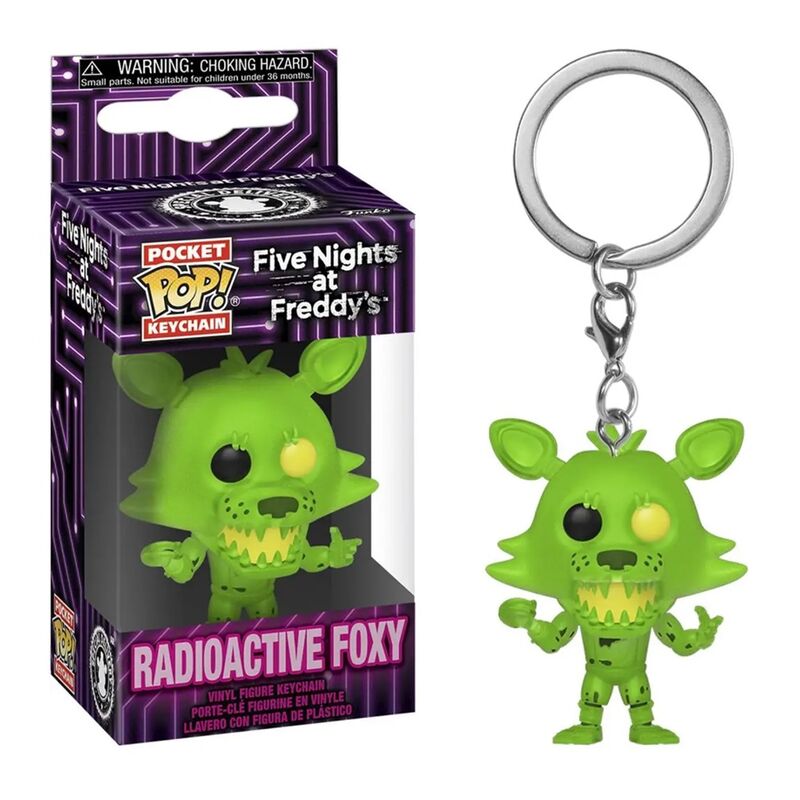 Funko pocket pop! llavero: five nights at freddys - foxy radiactivo