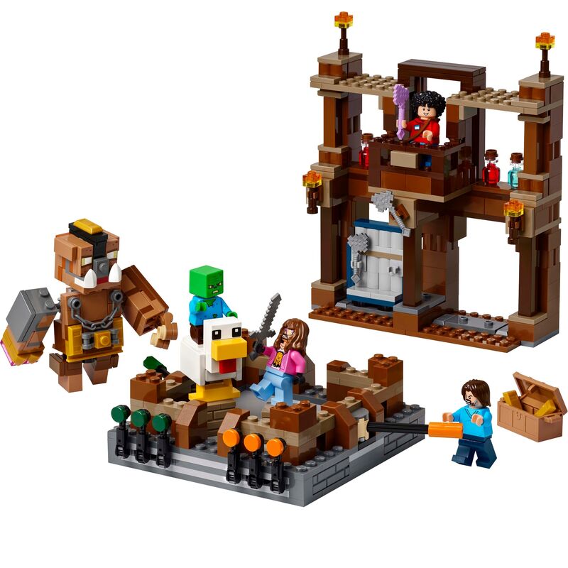 Lego a minecraft movie - el ring de combate de la mansión del bosque