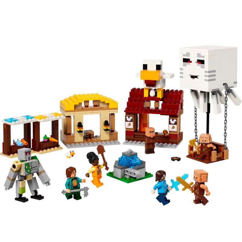 Lego a minecraft movie - el ataque a la aldea del globo de ghast
