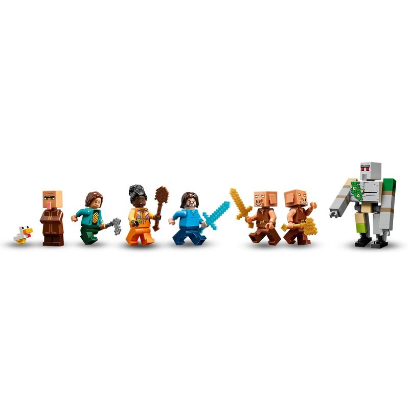 Lego a minecraft movie - el ataque a la aldea del globo de ghast