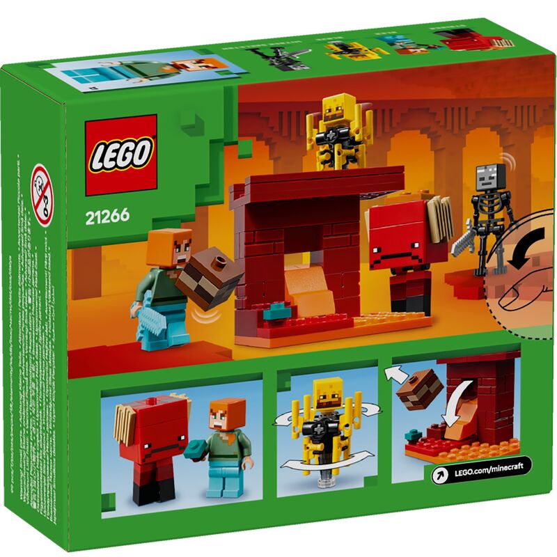 Lego minecraft - la batalla de lava del inframundo