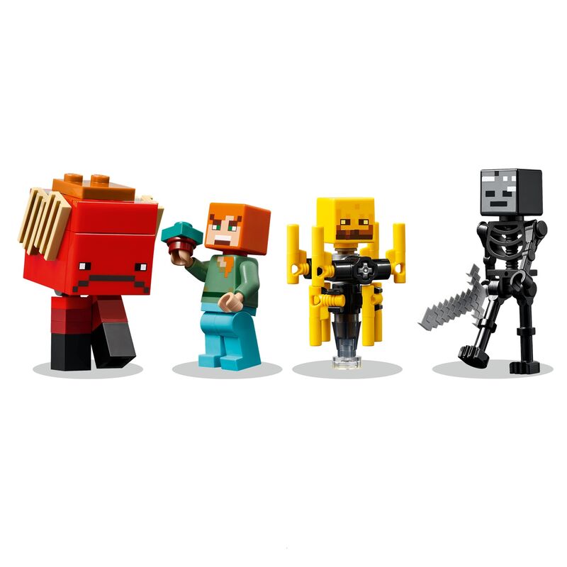 Lego minecraft - la batalla de lava del inframundo