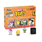 Funko bitty pop! dragon ball z ? freezer forma final (100%), goku super saiyan (primera aparición), piccolo y ?