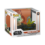 Funko pop! deluxe star wars: the mandalorian - grogu con la rana